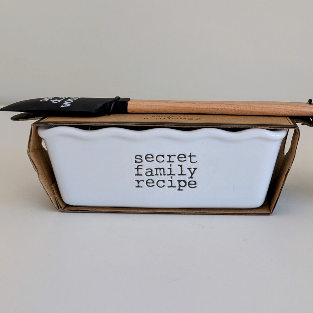 Secret Family Recipe Mini Baker & Silicon Spatula Bake Set Joseph A. Collection